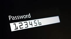 Too easy password typed on black screen - only digits password