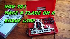 How To Make A Flare On A Brake Line / Harbor Freight Flaring Tool