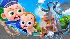 Police Officer Saves Baby - Firefighters Song - Funny Songs & Nursery Rhymes - PIB Little Song