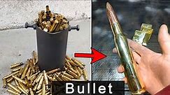Casting bullet - Trash to treasure . Melting cartridge case - ASMR brass casting