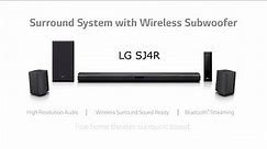 ▶ 4K TV - LG SJ4R | Hi Res Audio Sound Bar with Wireless Surround Sound Kit – Hear The Whole Picture