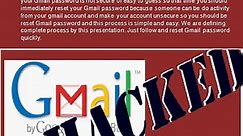 Gmail Password Reset Process