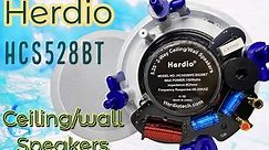 Herdio 5.25" Full range Ceiling/Wall Speakers Unboxing & Review
