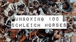 Unboxing 100 SCHLEICH HORSES!!!