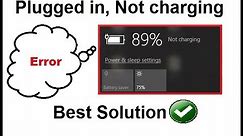 How To Fix Plugged In Not Charging Windows 8/10 (Non Removable Battery)