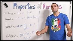 Algebra - Properties of Numbers