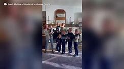 Washington family with 6 sons erupts in excitement during gender reveal of 7th child