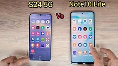Samsung S24 5G vs Note10 Lite | speed Test 🔥