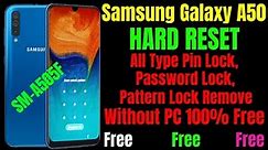 Samsung galaxy A50 Hard Reset & Unlock Pattern|| 100% Working | Samsung a50 hard reset 100% working