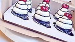 Cartoon cupcakes,Topped with Cartoon Cherries #cartooncake | Purple Becor