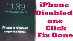 iPhone Disabled ? iphone disabled connect to 3u-Tools or itunes ons click fix Done 100%