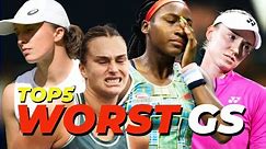 Top 5 WORST Grand Slam!! (WTA Tennis 2010 - 2024)