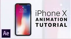 iPhone X Screen Animation Tutorial - After Effects CC 2017
