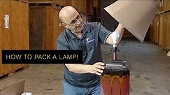 How to pack table lamps moving/shipping (Moving tips)