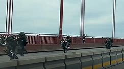Raw video: Stunt riders disrupt traffic on Golden Gate Bridge