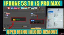 Icloud Remove Permanent Open Menu With Unlocktool All IOS Till 15 Pro Max#iphone