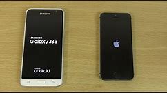 Samsung Galaxy J3 2016 vs iPhone 5S - Speed & Camera Test!