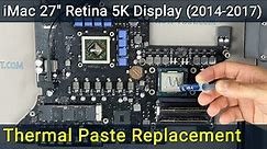 iMac A1419 27 inch Disassembly, fan cleaning and thermal paste replacement