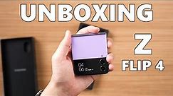 Samsung Galaxy Z Flip 4 unboxing (Bora Purple)