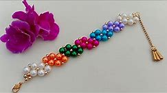 How To DIY Simple Pearl Bracelet// Beads Bracelet// Useful & Easy