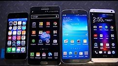iPhone 5s vs. Galaxy Note 3 vs. HTC One vs. Galaxy S4