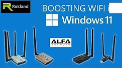 Windows 11: Install & use ALFA Network AWUS036ACH, AWUS036ACM, AWUS1900 & other WiFi booster models