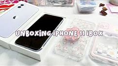 purple iPhone 11 ibox unboxing + accessories | Indonesia