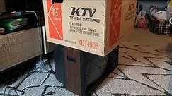 Unboxing And Demonstrating 30+ Year Old CRT TV!! (KTV Magicstripe 19 inch Color TV Model KCT1905)