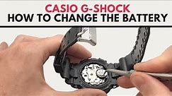 Casio G Shock Battery Replacement | How to Replace the Watch Battery on a Casio G Shock