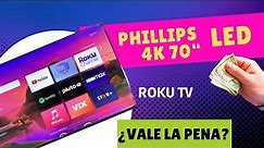 PHILIPS 70 pulgadas 4K Roku TV | ¿Vale la pena? REVIEW