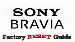 How To Factory Reset Sony Bravia TV [2024]