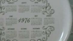 1976 Calendar Plate