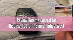 Review Remote Control for Hisense-TCL-Onn-Sharp-Philips-Westinghouse-Insignia-Element Roku TV Remote