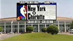 NBA On NBC - Knicks @ Hornets 1993 ECSF G4 Great Finish!
