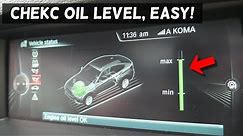 HOW TO CHECK ENGINE OIL LEVEL ON BMW X3 X4 F25 F25 2011 2012 2013 2014 2015 2016 2017 2018