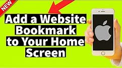 How to Add a Website Bookmark to Your Home Screen on iPhone and iPad