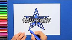 How to draw the Dallas Cowboys Logo [NFL team]