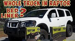 Raptor Paint whole Truck! DIY Raptor coating.