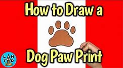 How to Draw a Dog Paw Print