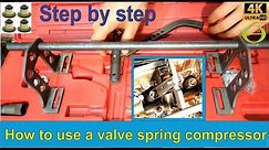 How to use a valve spring compressor tool