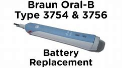 Battery Replacement Guide for Braun Oral-B Type 3756 & 3754 Professional Care and TriZone Toothbrush