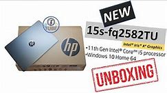 15s-fq2582TU HP new laptop 2021 unboxing - Quick Unbox, Setup with Demo HP 15s-fq laptop review