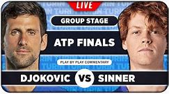DJOKOVIC vs SINNER • ATP Finals 2023 • LIVE Tennis Play-by-Play Stream