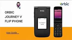 Orbic Journey V Flip Phone User Guide: Setting Up and Using Your Phone