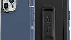 OtterBox iPhone 13 Pro Max & iPhone 12 Pro Max Defender Series Case - FORT BLUE, Rugged & Durable, with Port Protection, includes Holster Clip Kickstand