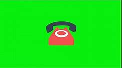 Telephone ringing green screen