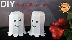How to make 3D ghost with paper l Halloween Crafts l PaperCraft l Halloween Decorations l DIY Ghost