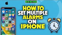 how to set multiple alarms on iPhone 2023