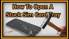 How To Open A Stuck Sim Card Tray When It Seems To Be Blocked (Don't Panic - Very Simple Solution)