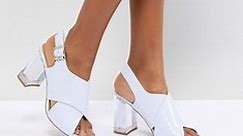 ASOS DESIGN Transparent Heeled Sandals | ASOS